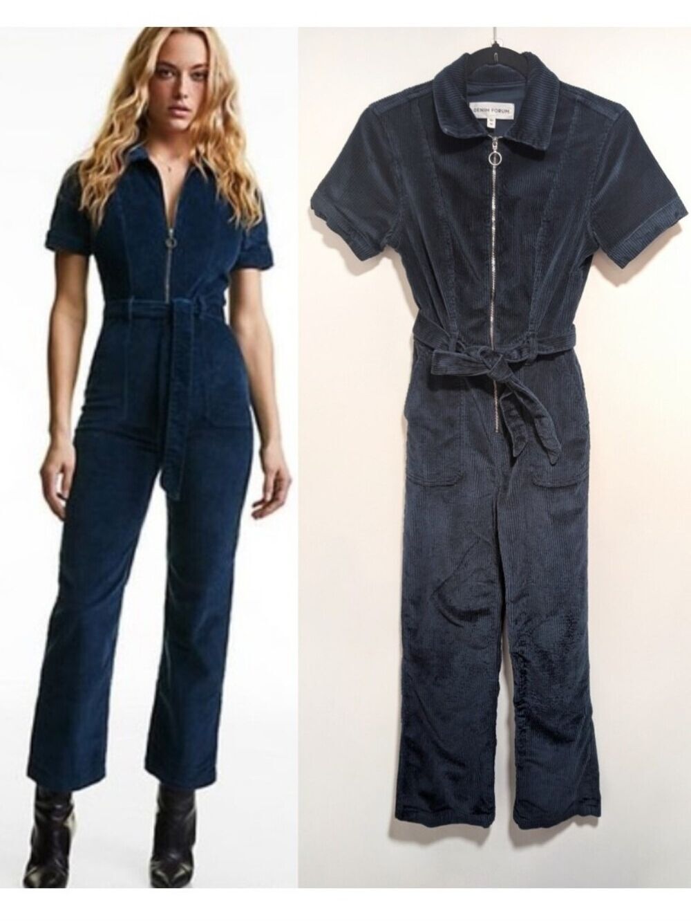 Aritzia Denim Forum | The Jerry Zip-Front Jumpsuit in Corduroy